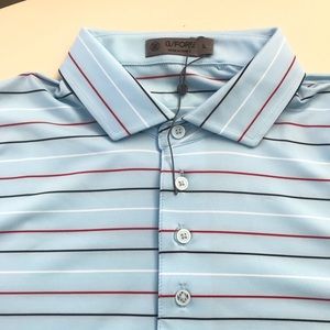 G/Fore Pencil Stripe Golf Polo-NEW GFore G4